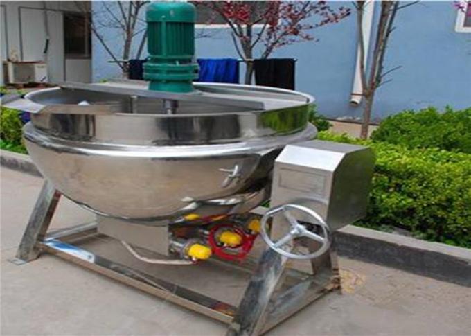 Pot 304/316, bouilloire à cuire industriel de solides solubles revêtue électrique avec le mélangeur
